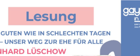 Lesung Reinhard L&uuml;schow