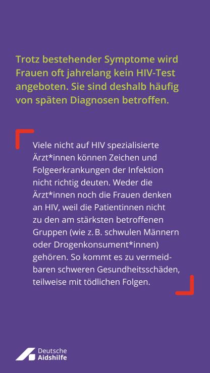 Internationaler Frauentag späte Diagnosen