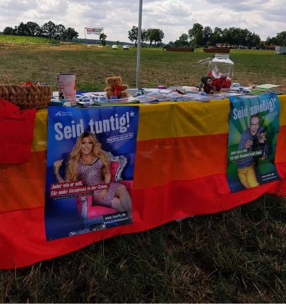 Infostand auf Stemweder Open Air