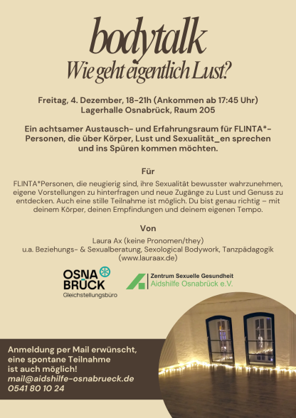 Bodytalk Workshop f&uuml;r FLINTA 