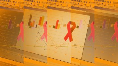 Diagramme und Zahlen HIV